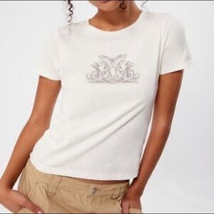 Pacsun Butterfly Angel Frame T-Shirt Size Medium